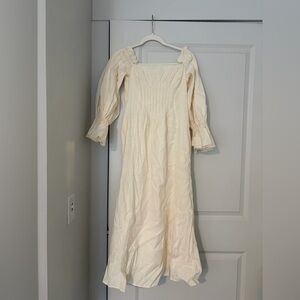 Cult Gaia Cream Long Sleeve Dress